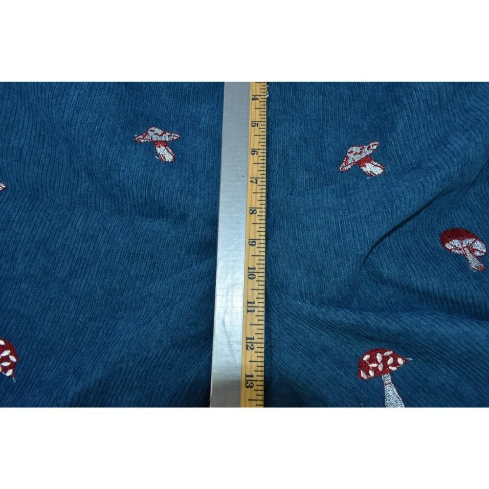 Cider Ditsy Floral Women Pants Size XL Embroidered Corduroy Wide-Leg Trousers - Picture 12 of 15